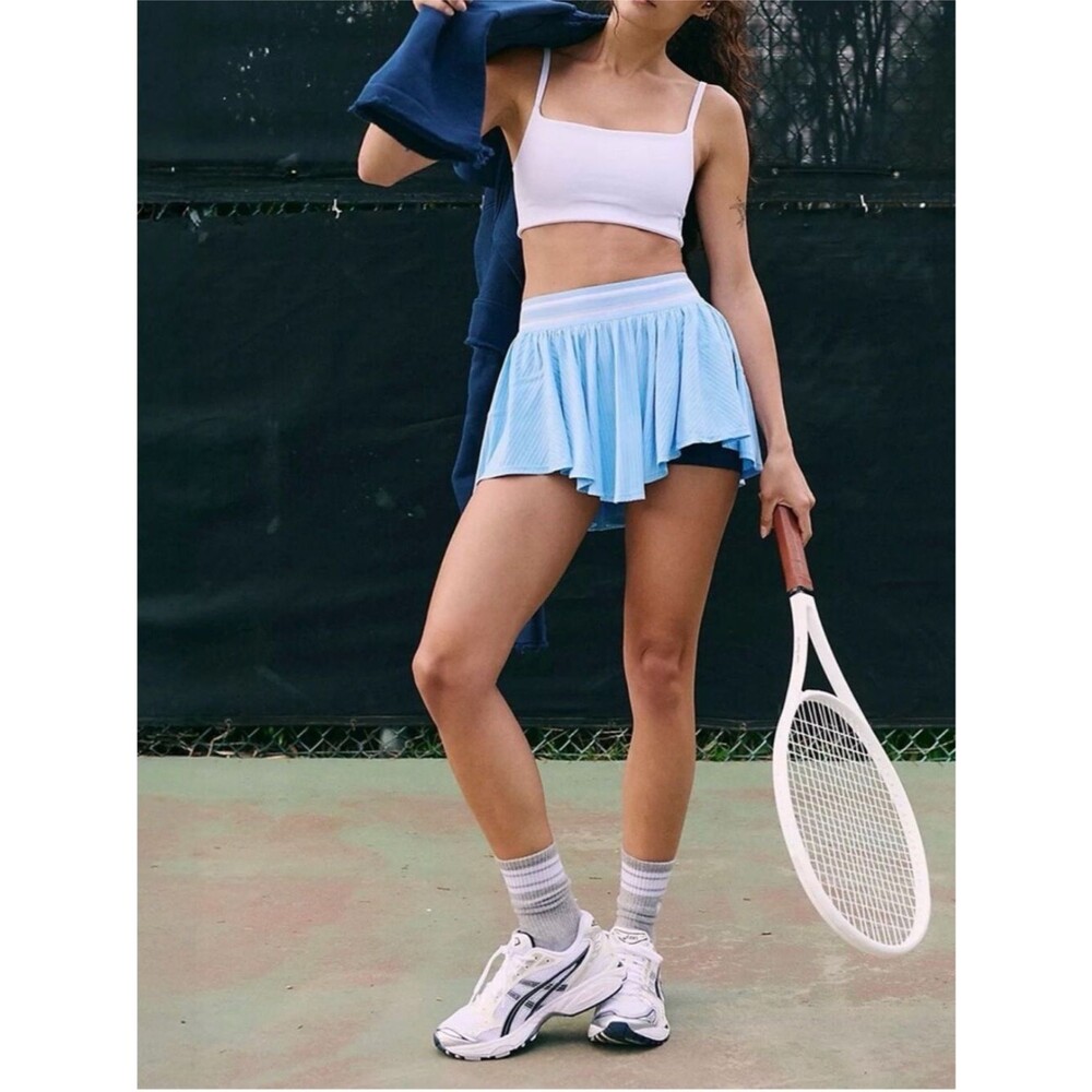 NWT Free People FP Movement XLarge Sultry Skort High Dive Blue XL Lined Skirt